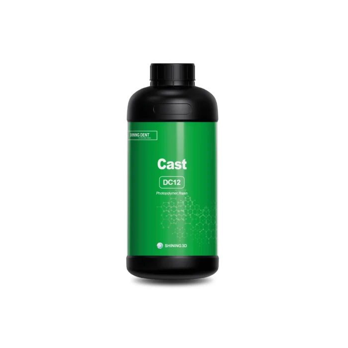 RESINA 3D PARA CALCINABLES DC12 VERDE TRANSPARENTE 1KG